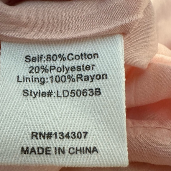 Line & Dot Harmony Dress in Peach & Pink Multi in small - Picture 10 of 11